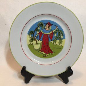 Twelve Days Of Christmas 10 Inch Plate Nine Ladies